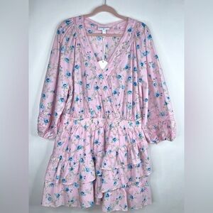 NWT Love Shack Fancy Dress Pink Floral Esme Ruffle Romantic 
Size 3x